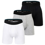 STANCE Herren Boxershorts, 3er Pack - Boxer Brief, Performance Boxershorts, Logobund