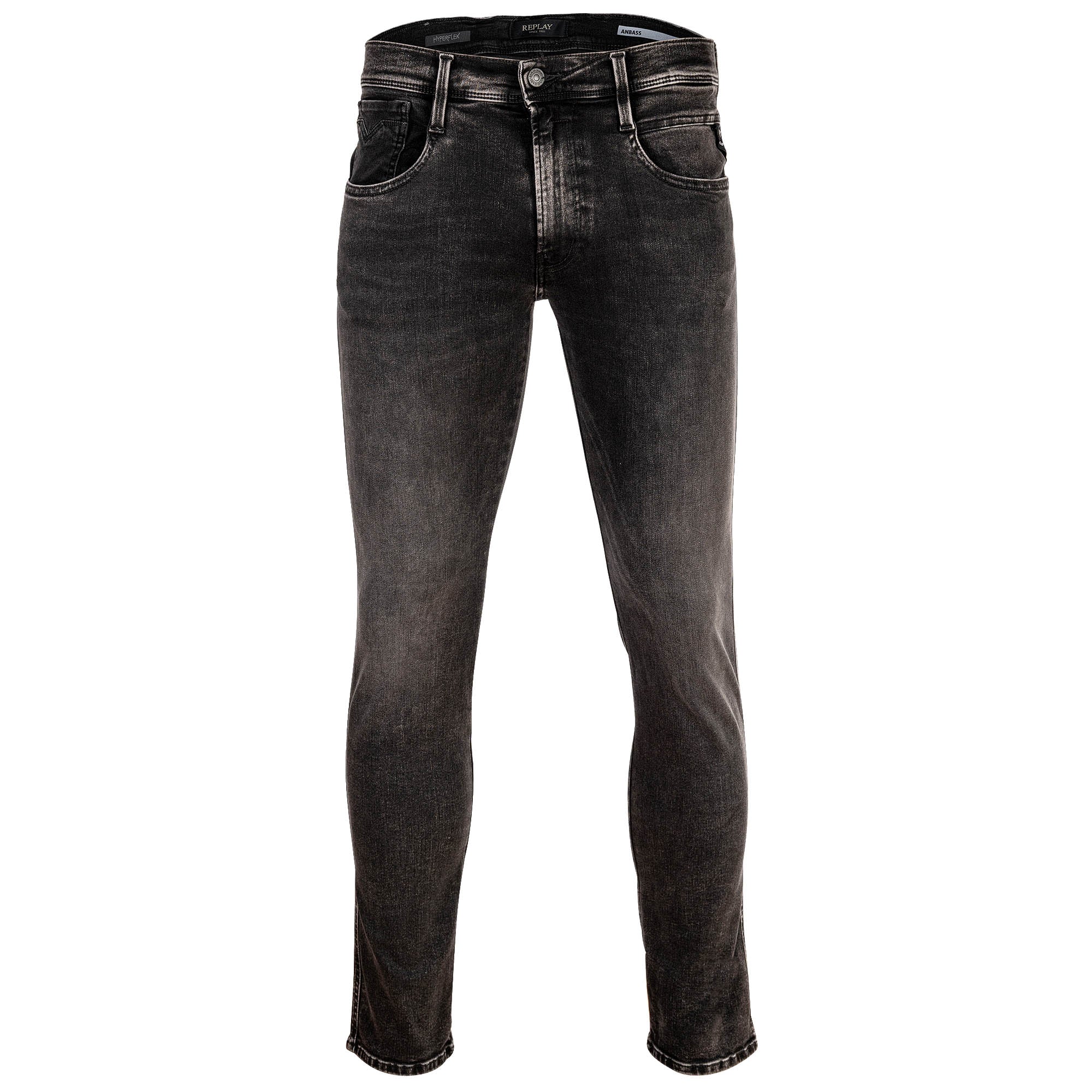 REPLAY Herren Jeans - Hyperflex ANBASS, Stretch Denim, Länge 32, Slim Fit