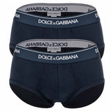 DOLCE & GABBANA Herren Slips, 2er Pack - Slip Brando, Stretch Baumwolle