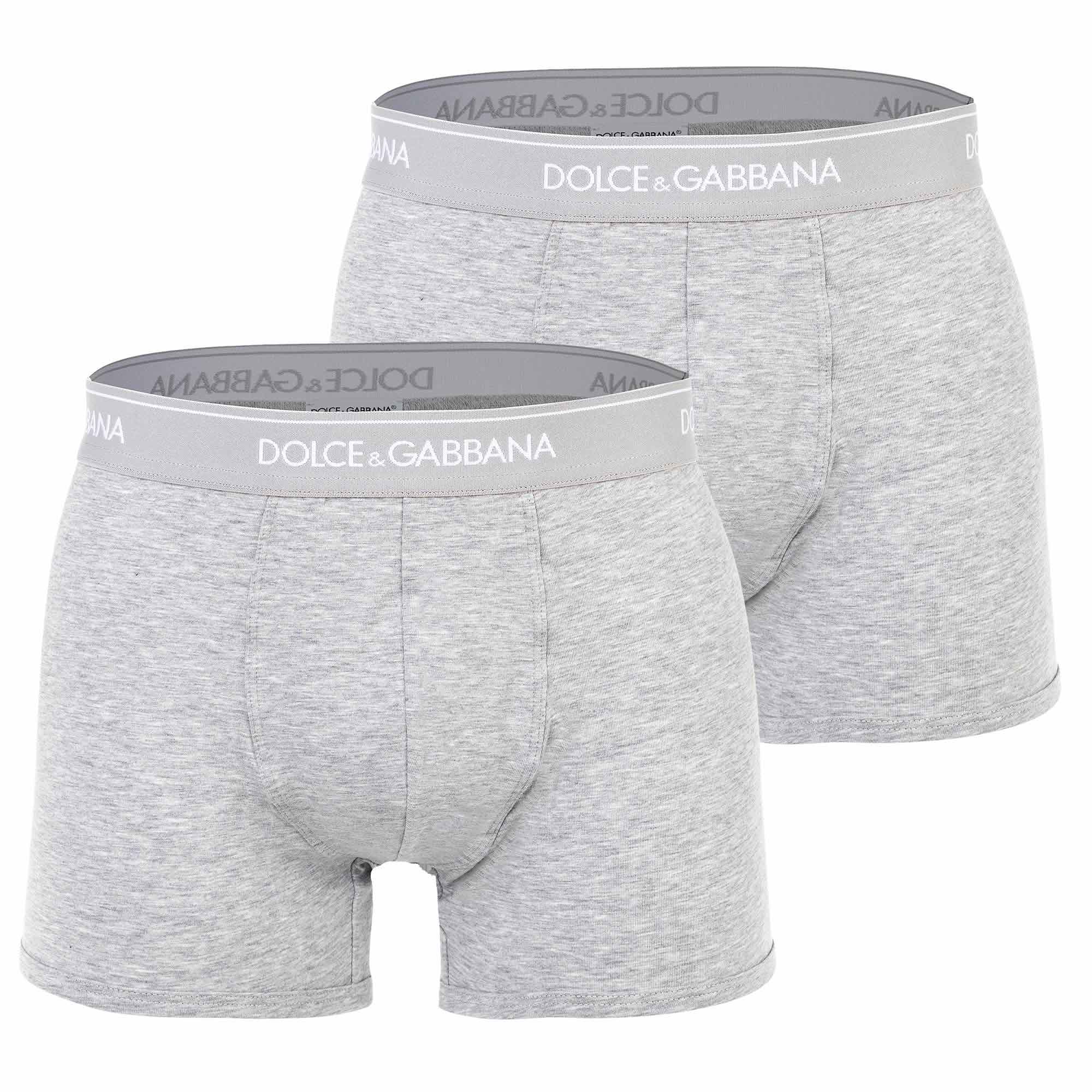DOLCE & GABBANA Men's Boxer Shorts, 2-Pack - Regular Boxer, Stretch Cotton