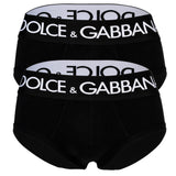 DOLCE & GABBANA Herren Slips, 2er Pack - Slip Brando, Stretch Baumwolle