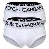 DOLCE & GABBANA Herren Slips, 2er Pack - Slip Brando, Stretch Baumwolle