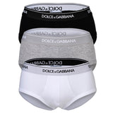 DOLCE & GABBANA men's briefs, 3-pack - Brando briefs, stretch cotton