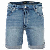 REPLAY Herren Jeansshorts - POWER, Stretch Denim, Bermuda Shorts, Tapered Fit