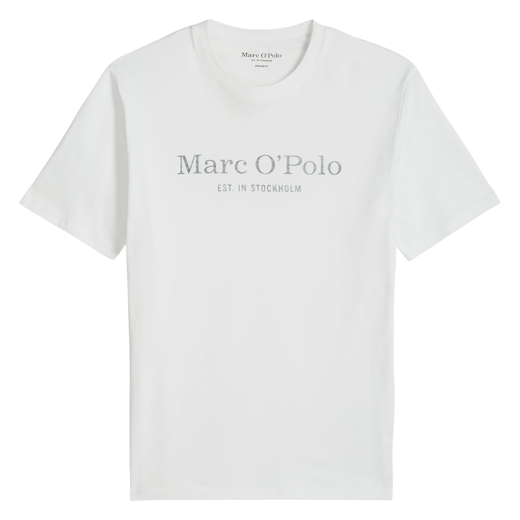 Marc O'Polo Herren T-Shirt - Big-Logo, Regular Fit, Baumwolle, Logoprint, uni