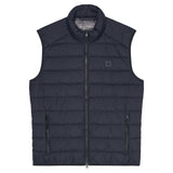 Marc O'Polo Herren Steppweste - Woven Outdoor Vest, Stehkragen, Zipper, uni