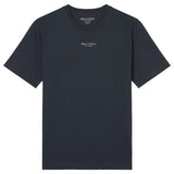 Marc O'Polo Herren T-Shirt - Medium-Logo, Regular Fit, Baumwolle, Logoprint, uni