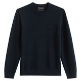 Marc O'Polo Herren Strickpullover - Piqué-Struktur, Rundhals, Regular Fit, Cotton