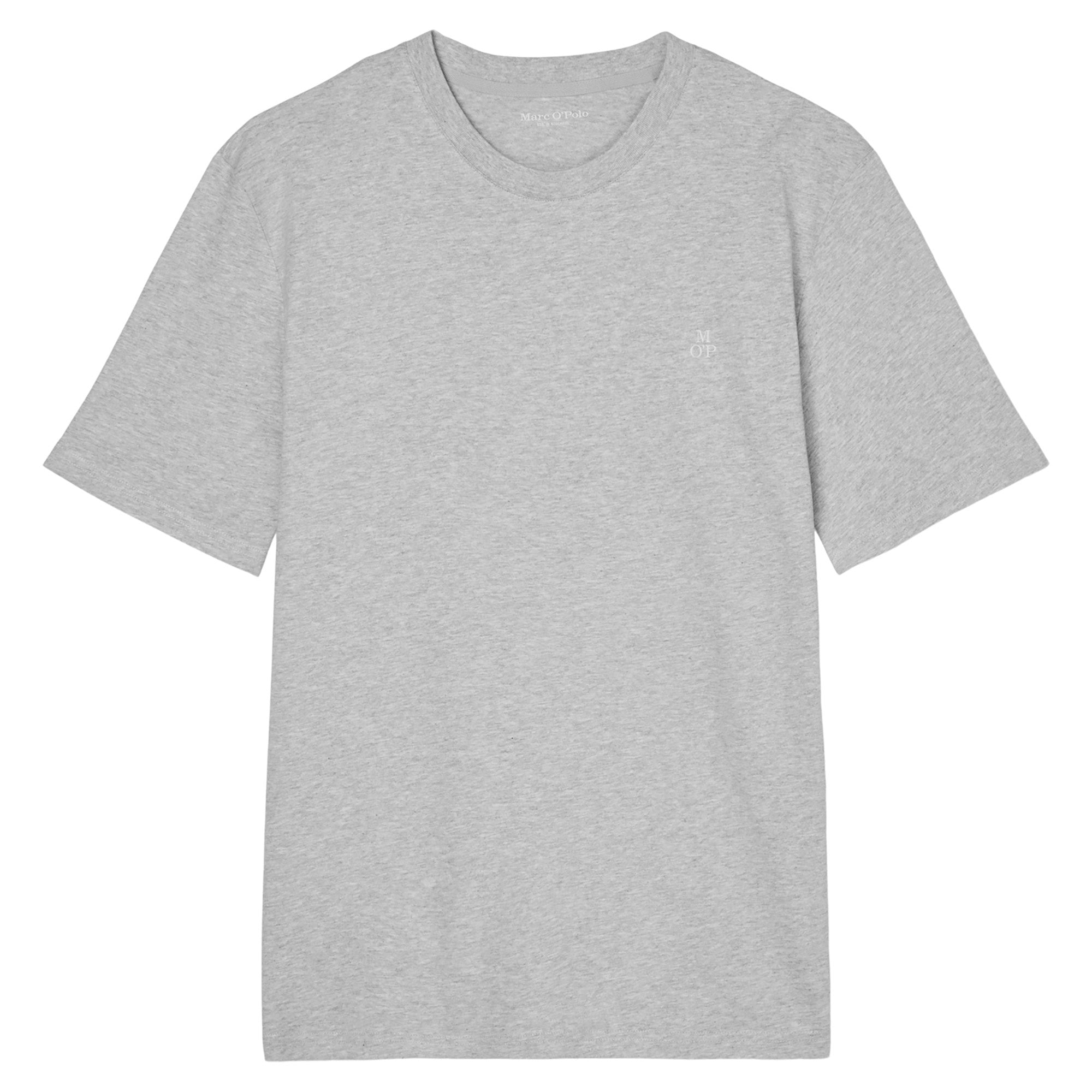 Marc O'Polo Herren T-Shirt - Small-Logo, Regular Fit, Baumwolle, Logoprint, uni