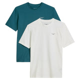 Marc O'Polo Denim Herren T-Shirts, 2er Pack - Regular Fit, Baumwolle, Logo, einfarbig