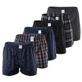 MG-1 Herren Web-Boxer, 6er Pack - Classic Boxer-Shorts, gemustert, Spar-Pack