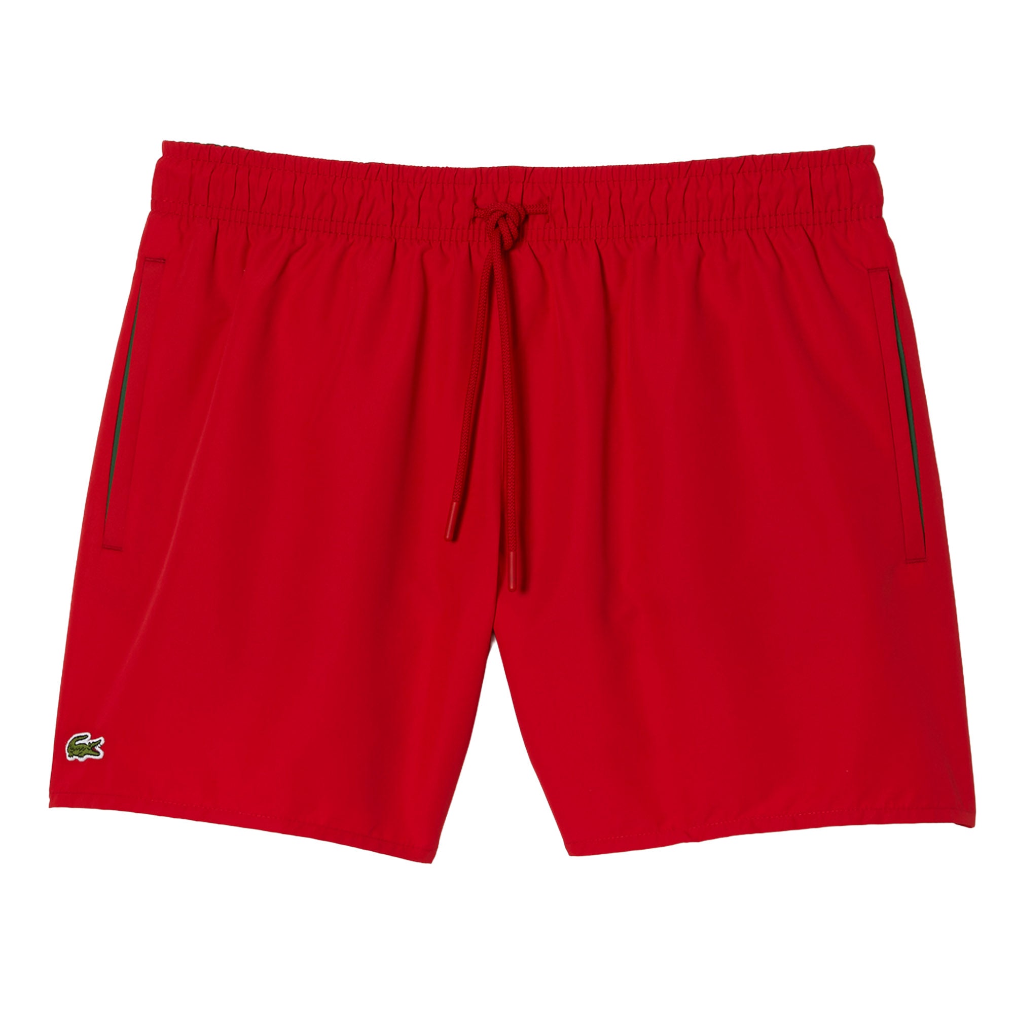 LACOSTE Herren Badeshorts - Swimshorts, Badehose, schnelltrocknend, Logo, uni