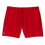 LACOSTE Herren Badeshorts - Swimshorts, Badehose, schnelltrocknend, Logo, uni