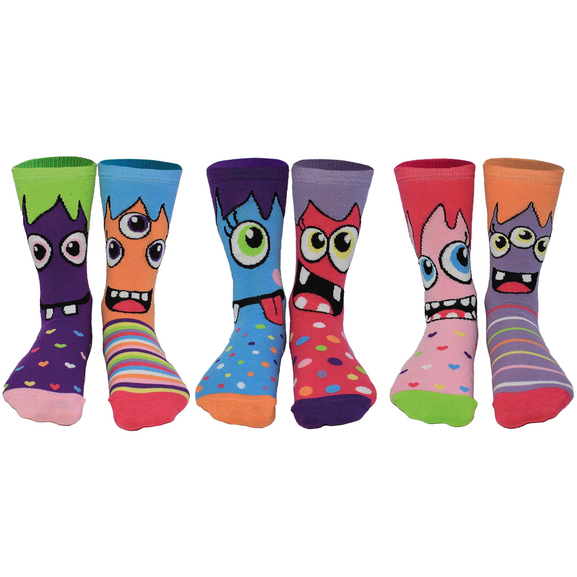 United Oddsocks Kinder Socken, 6 individuelle Socken - Geschenkbox, Motivsocken