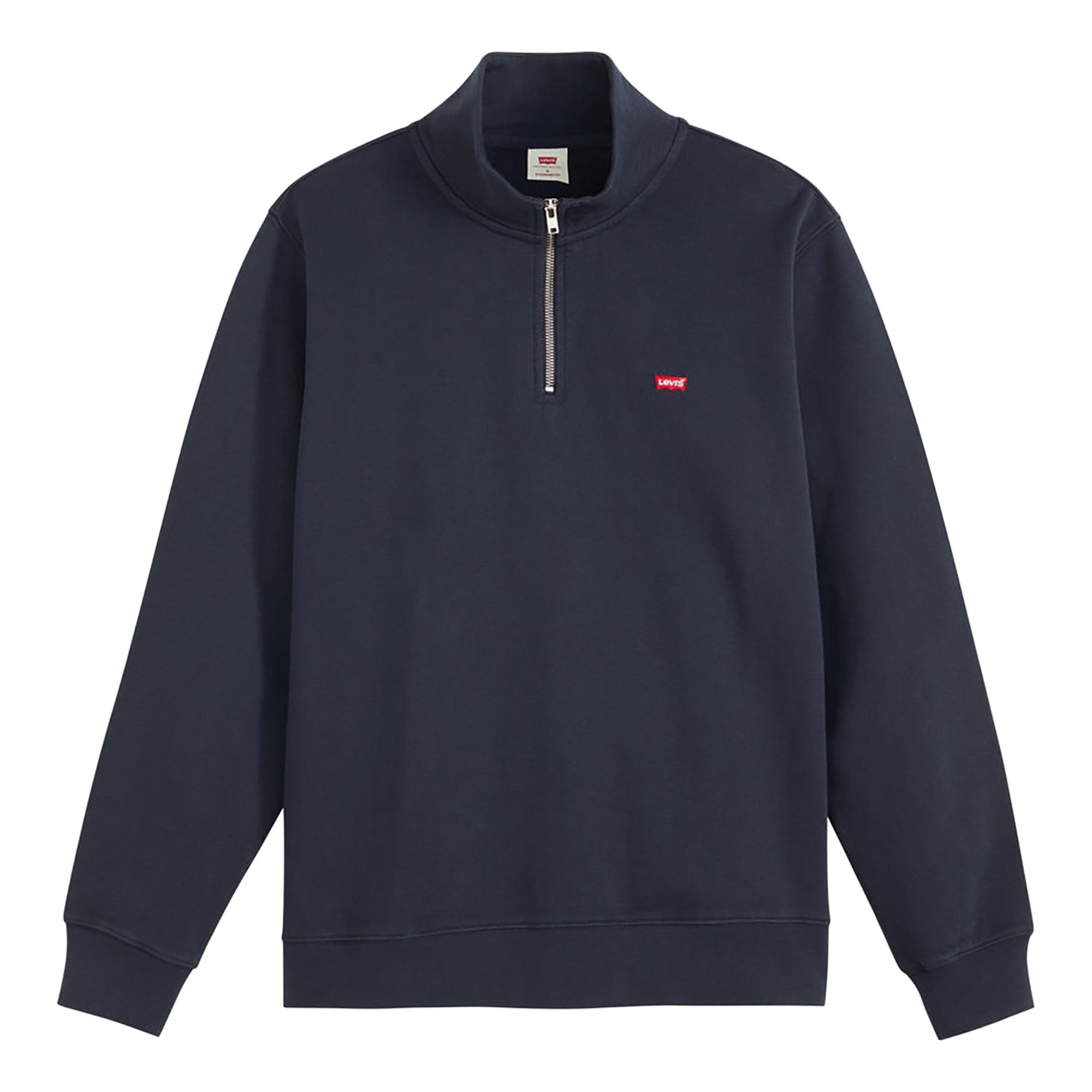 Levi's Herren Sweatshirt mit Zip-Kragen - Original Housemark 1/4 Zip, Stehkragen, Baumwolle