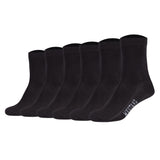 Mustang Damen Socken, 6er Pack - Casual Organic Cotton Socks, Crew Socken, uni