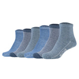 Mustang Damen Quartersocken, 6er Pack - Casual Organic Cotton Quarter, uni
