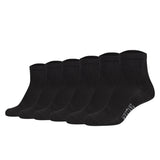 Mustang Damen Quartersocken, 6er Pack - Casual Organic Cotton Quarter, uni