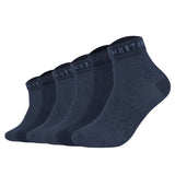 Mustang Herren Quartersocken, 6er Pack - Casual Organic Cotton Quarter, uni