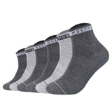 Mustang Herren Quartersocken, 6er Pack - Casual Organic Cotton Quarter, uni