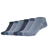 Mustang Damen Sneakersocken, 6er Pack - Casual Organic Cotton Sneaker, uni