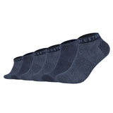 Mustang Herren Sneakersocken, 6er Pack - Casual Organic Cotton Sneaker, uni