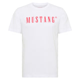 MUSTANG Herren T-Shirt - Austin, Big Logo, Bio-Baumwolle, Single Jersey