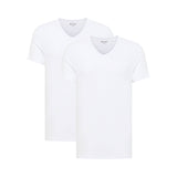 MUSTANG Herren T-Shirts, 2er Pack - Amado, Bio-Baumwolle, Single Jersey, V-Ausschnitt