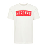 MUSTANG Herren T-Shirt - Austin, Big Logo, Bio-Baumwolle, Single Jersey