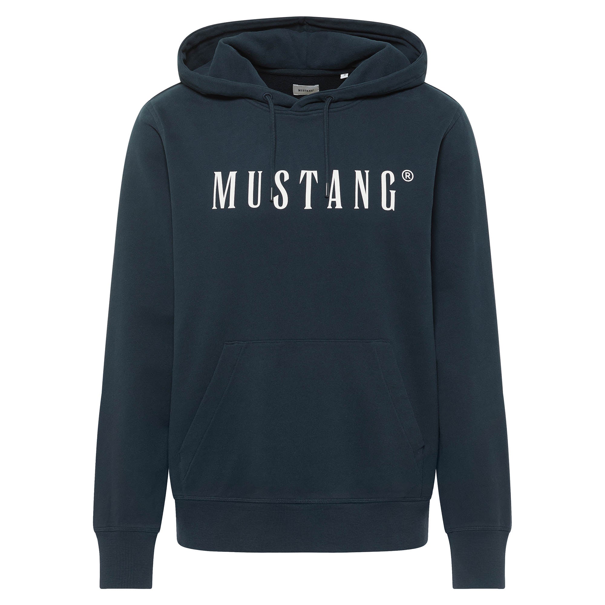MUSTANG Men's Sweatshirt - Bronson, Hoodie, Hood, Logo, Organic Cotton