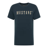 MUSTANG Herren T-Shirt - Austin, Big Logo, Bio-Baumwolle, Single Jersey