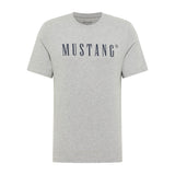 MUSTANG Herren T-Shirt - Austin, Big Logo, Bio-Baumwolle, Single Jersey