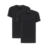 MUSTANG Herren T-Shirts, 2er Pack - Amado, Bio-Baumwolle, Single Jersey, V-Ausschnitt