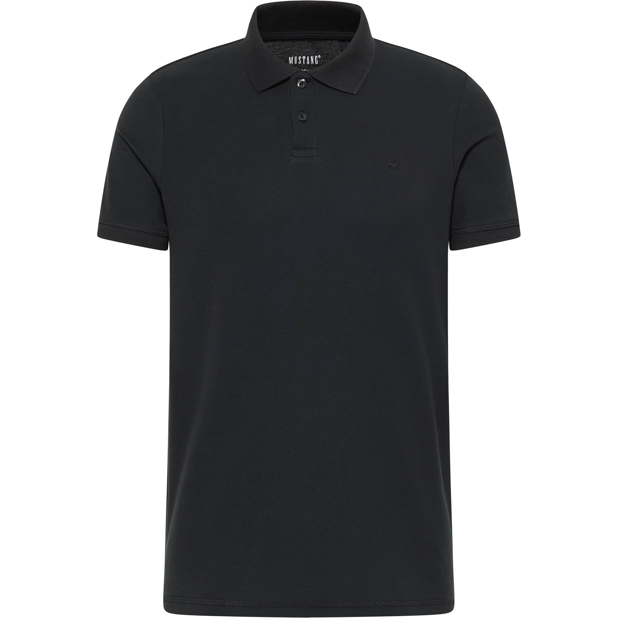 MUSTANG Herren Poloshirt - Palco, Knit Piqué, Bio-Baumwolle, einfarbig