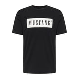 MUSTANG Herren T-Shirt - Austin, Big Logo, Bio-Baumwolle, Single Jersey