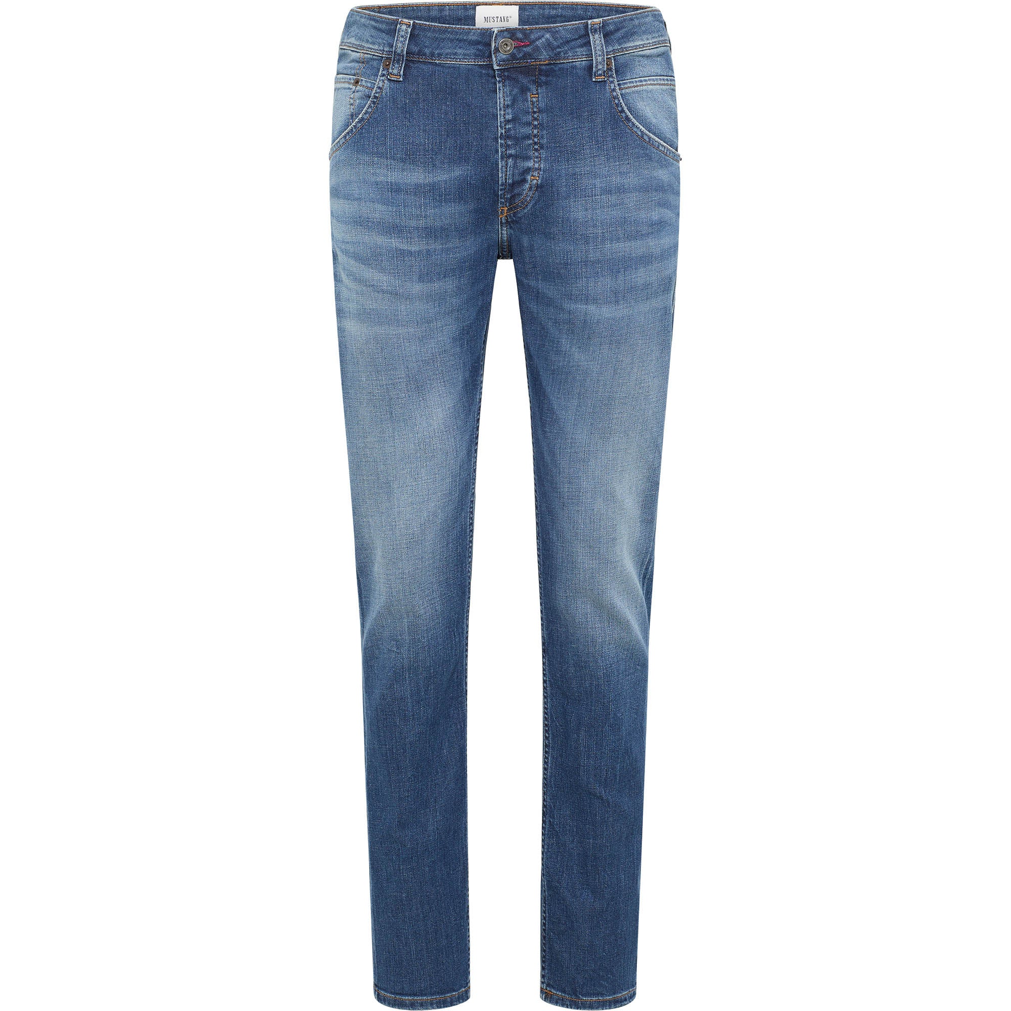 MUSTANG Men’s Jeans - Michigan Straight, Medium Stretch, Straight Leg, Medium Rise, Stretch Cotton, Length 32