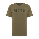 MUSTANG Herren T-Shirt - Austin, Big Logo, Bio-Baumwolle, Single Jersey