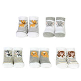 CUCAMELON Baby Socks, 5-Pack - Stocking, Animal Motives, 0-1 Years, One Size