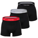 Calvin Klein Herren Boxershorts, 3er Pack - Relaxed Trunk, Icon Stretch, Logobund
