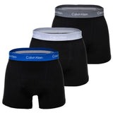 Calvin Klein Herren Boxershorts, 3er Pack - Relaxed Trunk, Icon Stretch, Logobund