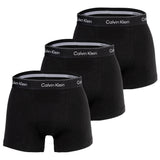 Calvin Klein Herren Boxershorts, 3er Pack - Relaxed Trunk, Icon Stretch, Logobund