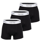 Calvin Klein Herren Boxershorts, 3er Pack - Relaxed Trunk, Icon Stretch, Logobund