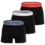 Calvin Klein Herren Boxershorts, 3er Pack - Relaxed Trunk, Icon Stretch, Logobund