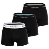 Calvin Klein Herren Boxershorts, 3er Pack - Trunks, Icon Stretch, Logobund