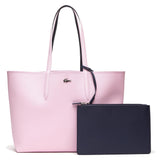 LACOSTE Damen Wendetasche mit Pochete - ANNA Shopping Bag, 35x30x14cm (BxHxT), mehrfarbig