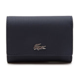 LACOSTE Damen Geldbörse - Compact Wallet, Kunstleder,11,5x22x1cm (HxLxB)