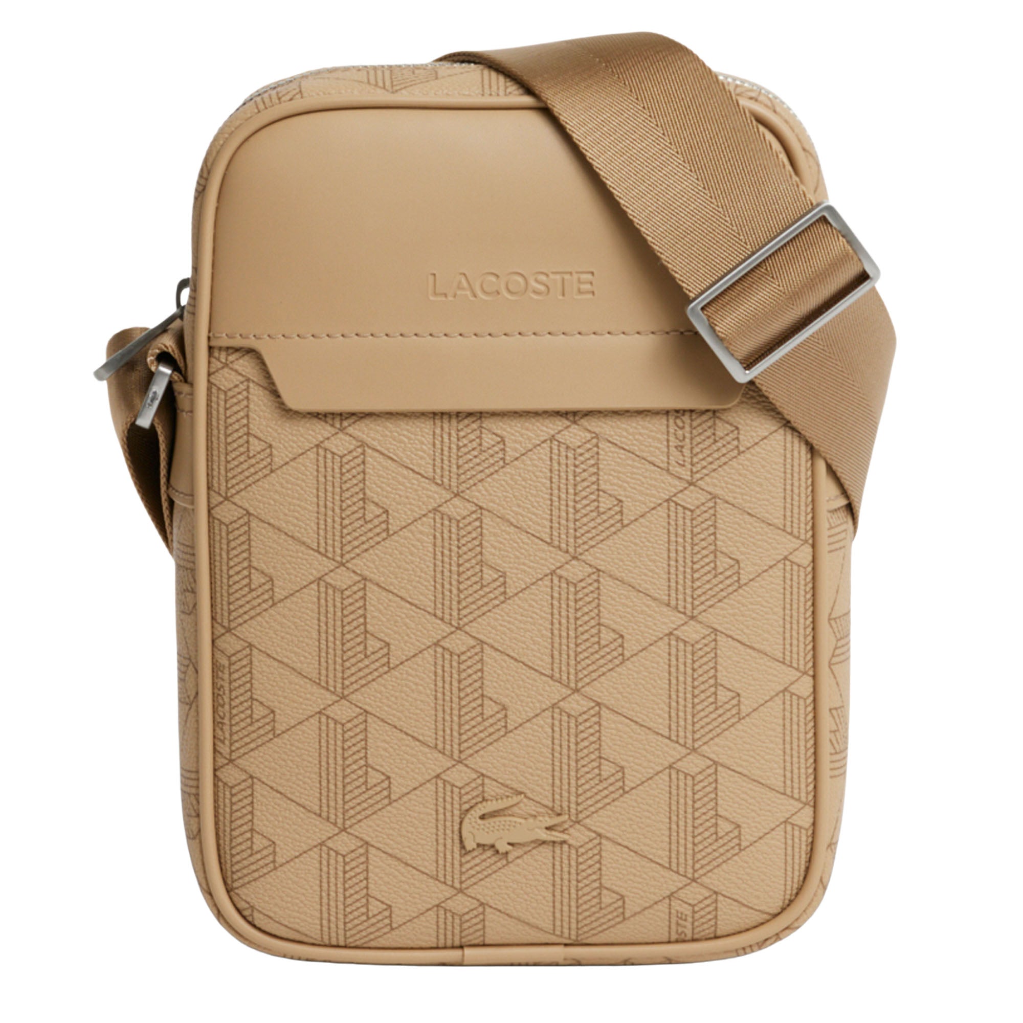 LACOSTE Herren Umhängetasche - The Blend Vertical Monogram Camera Bag, 21,5x16x5,5cm (HxBxT)
