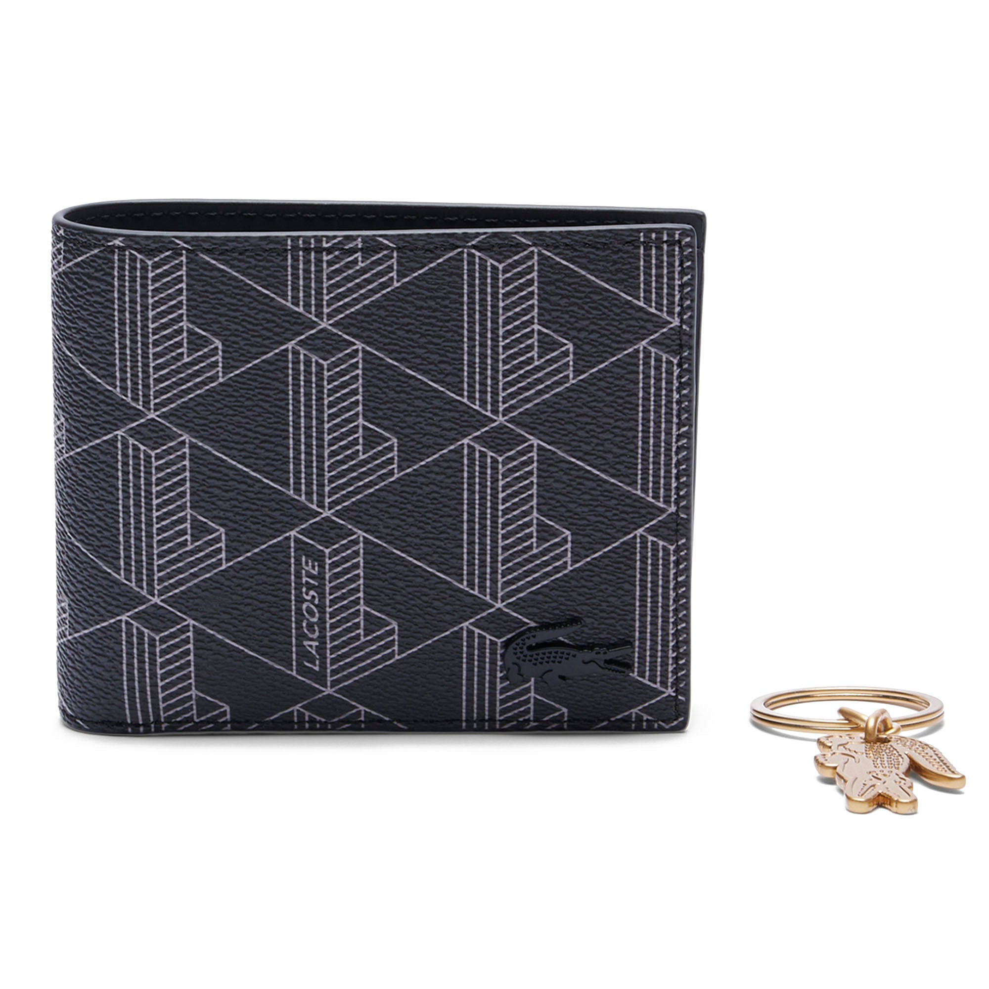 LACOSTE Herren Geldbörse mit Schlüsselanhänger - The Blend Giftbox, 9,2x11x3cm (HxBxT)