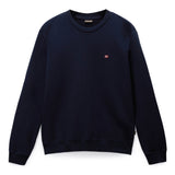 NAPAPIJRI Herren Sweatshirt - BALIS CREW 1, Small Flag, Rundhals, Regular Fit, warm gefüttert, einfarbig