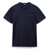 NAPAPIJRI Herren T-Shirt - SALIS, Small Flag, Rundhals, Regular Fit, Baumwolle, einfarbig